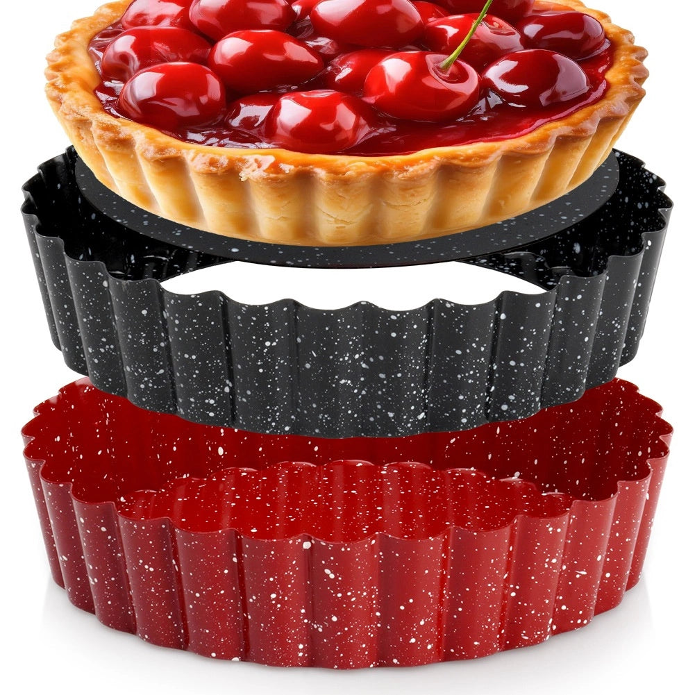 Tart Pans with Removable Bottom, Non-Stick, 12 cm, 2 pcs