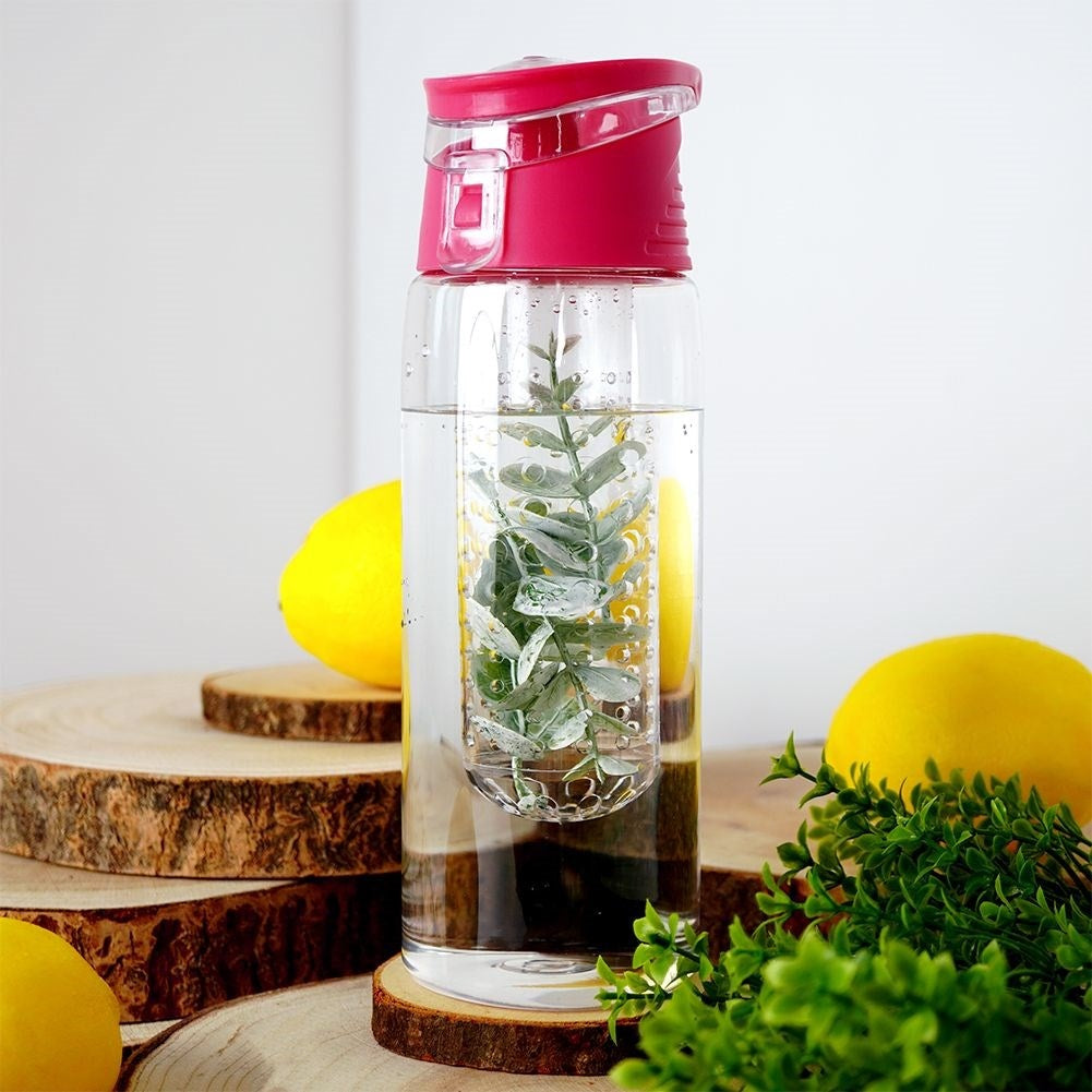 Tasty water bottle with fruit insert