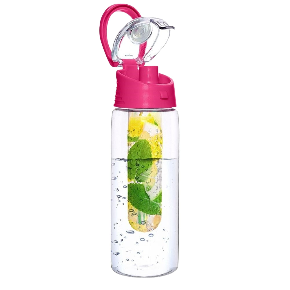 Tasty water bottle with fruit insert