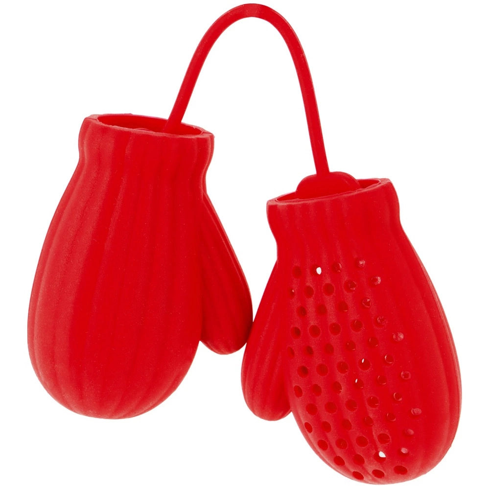 Tea Infuser Silicone Red Glove Shape – Easy Clean, Gift Idea