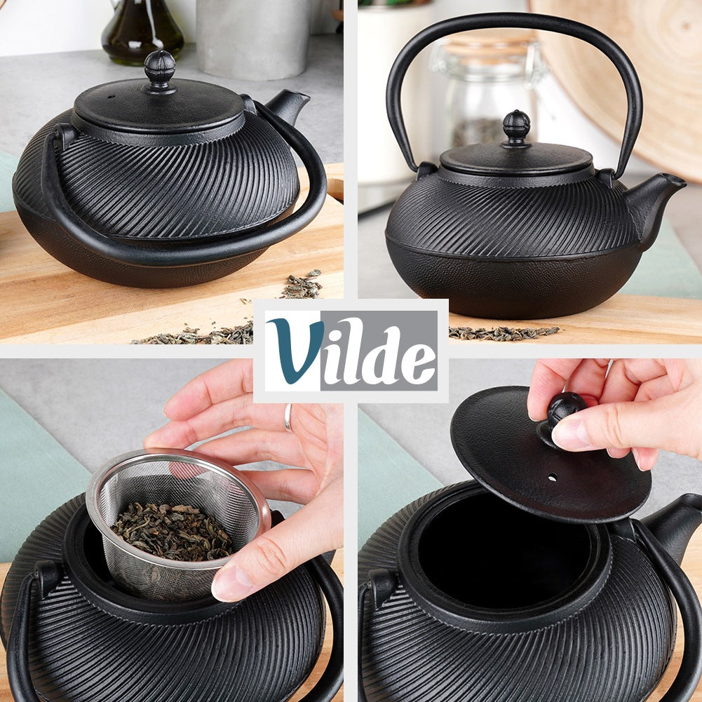 Tea kettle with infuser, cast iron, enameled, CAST LINE, 1 l