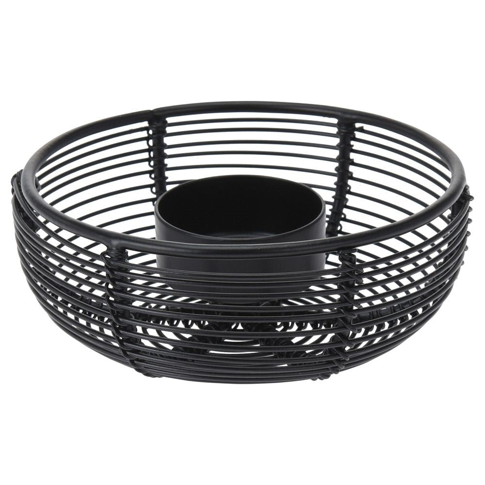 Tealight Candlestick in Black Metal and Loft style