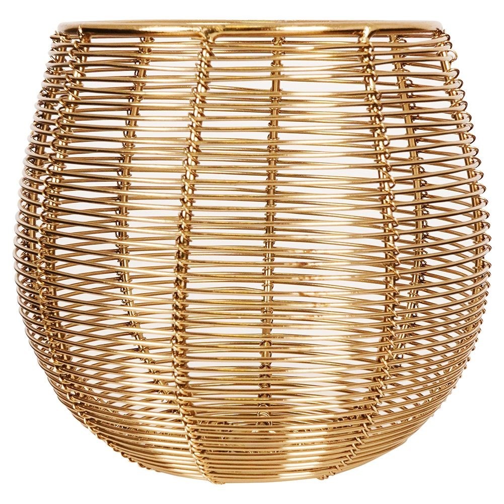 Tealight Light Holder in Gold - Elegant Bowl-shaped Design