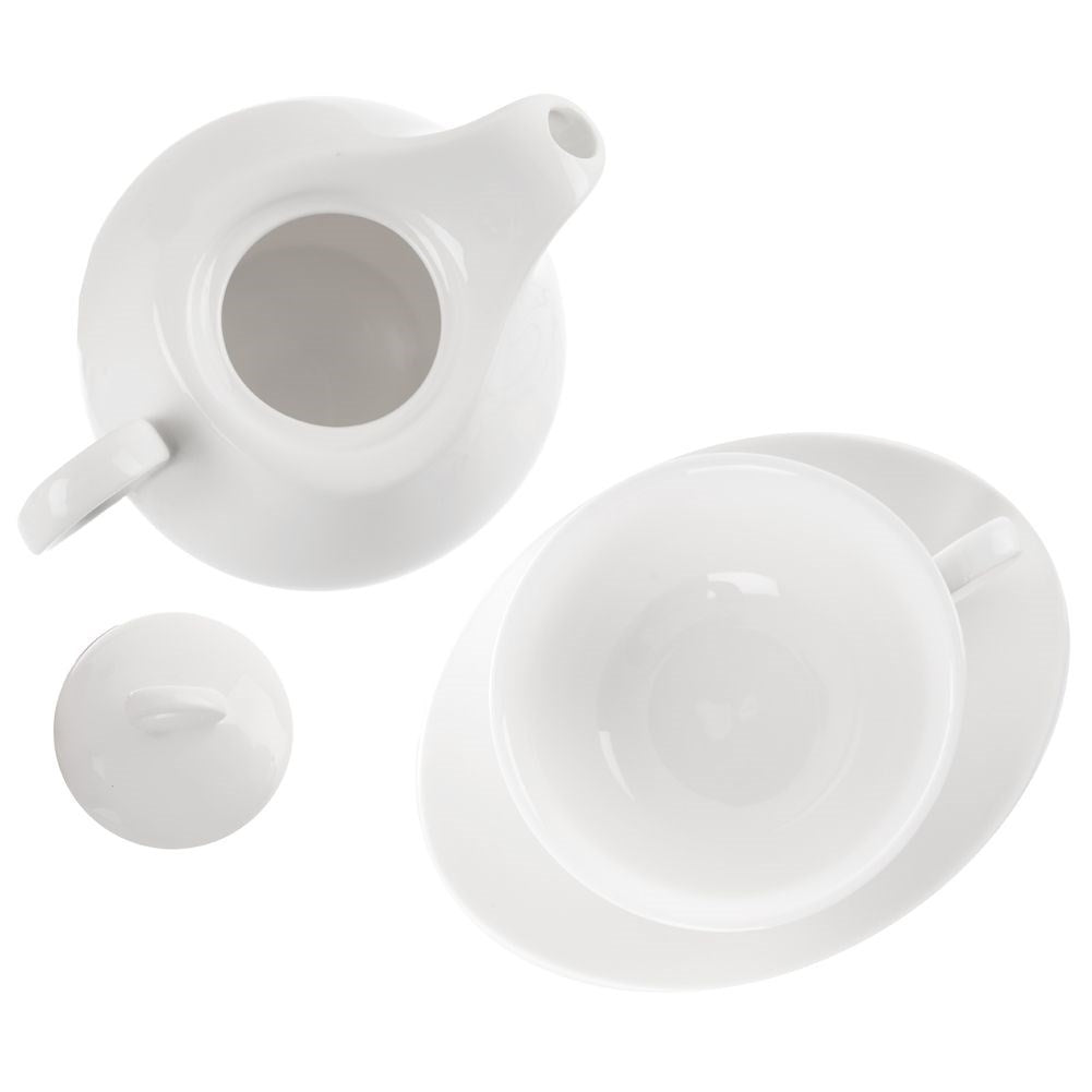 Teapot set in porcelain - Dishwasher and microwave safe