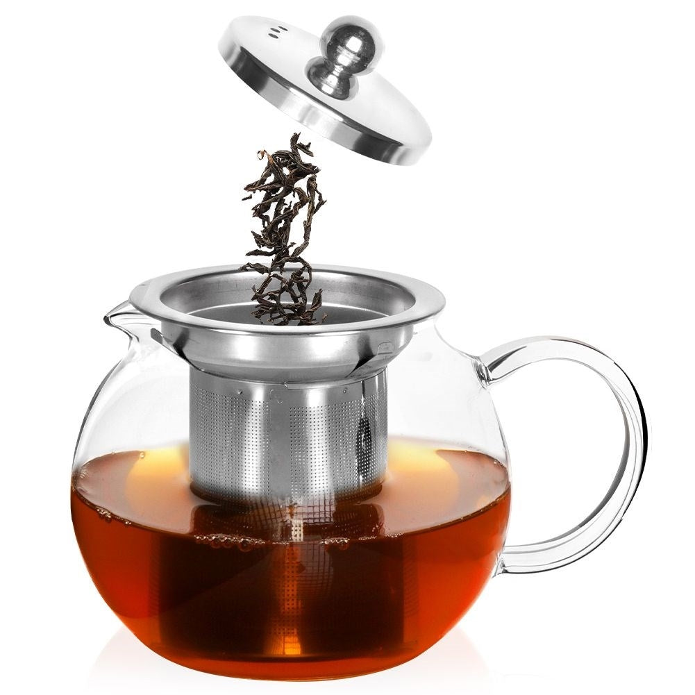 Teapot with Removable Strainer for All Stoves