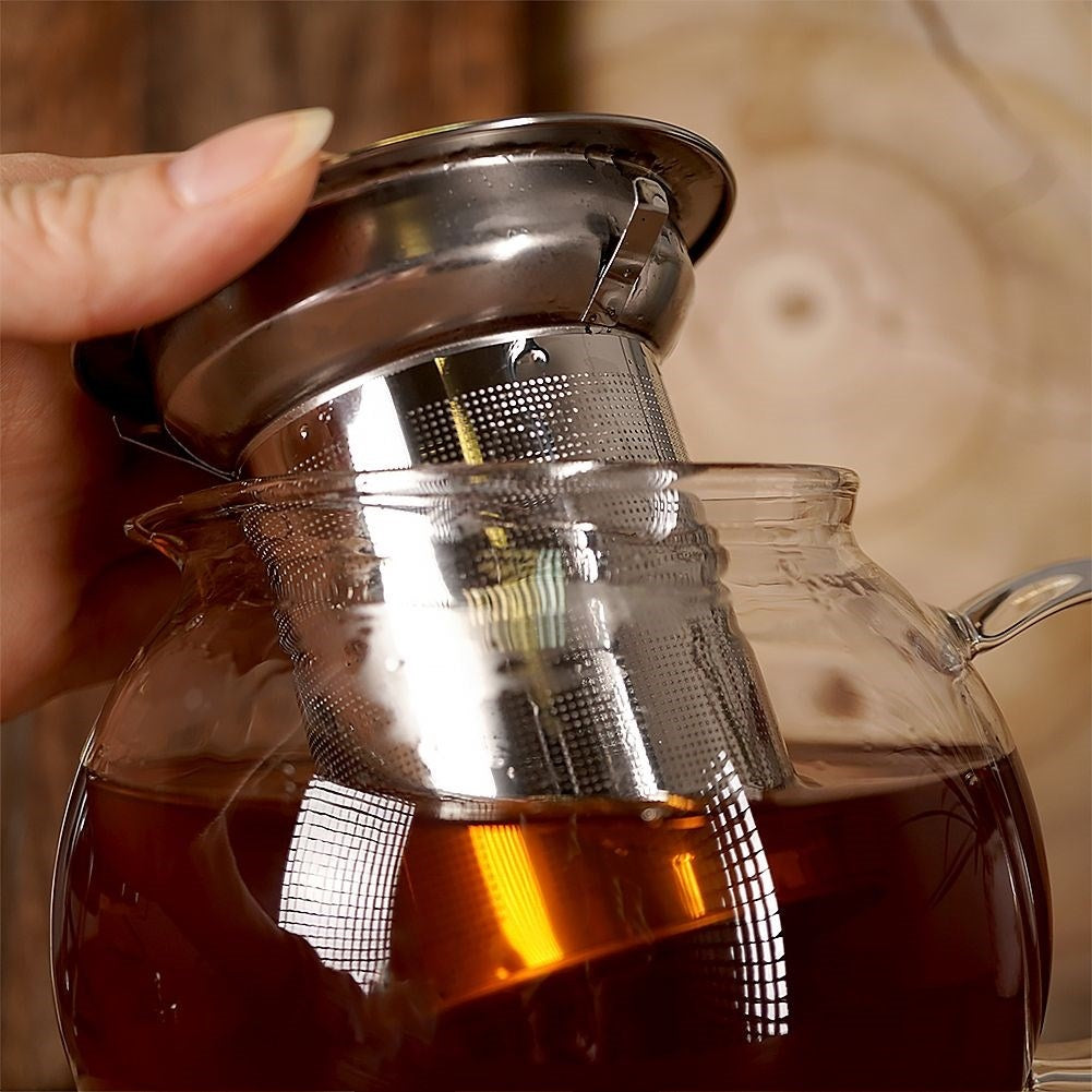 Teapot with Removable Strainer for All Stoves