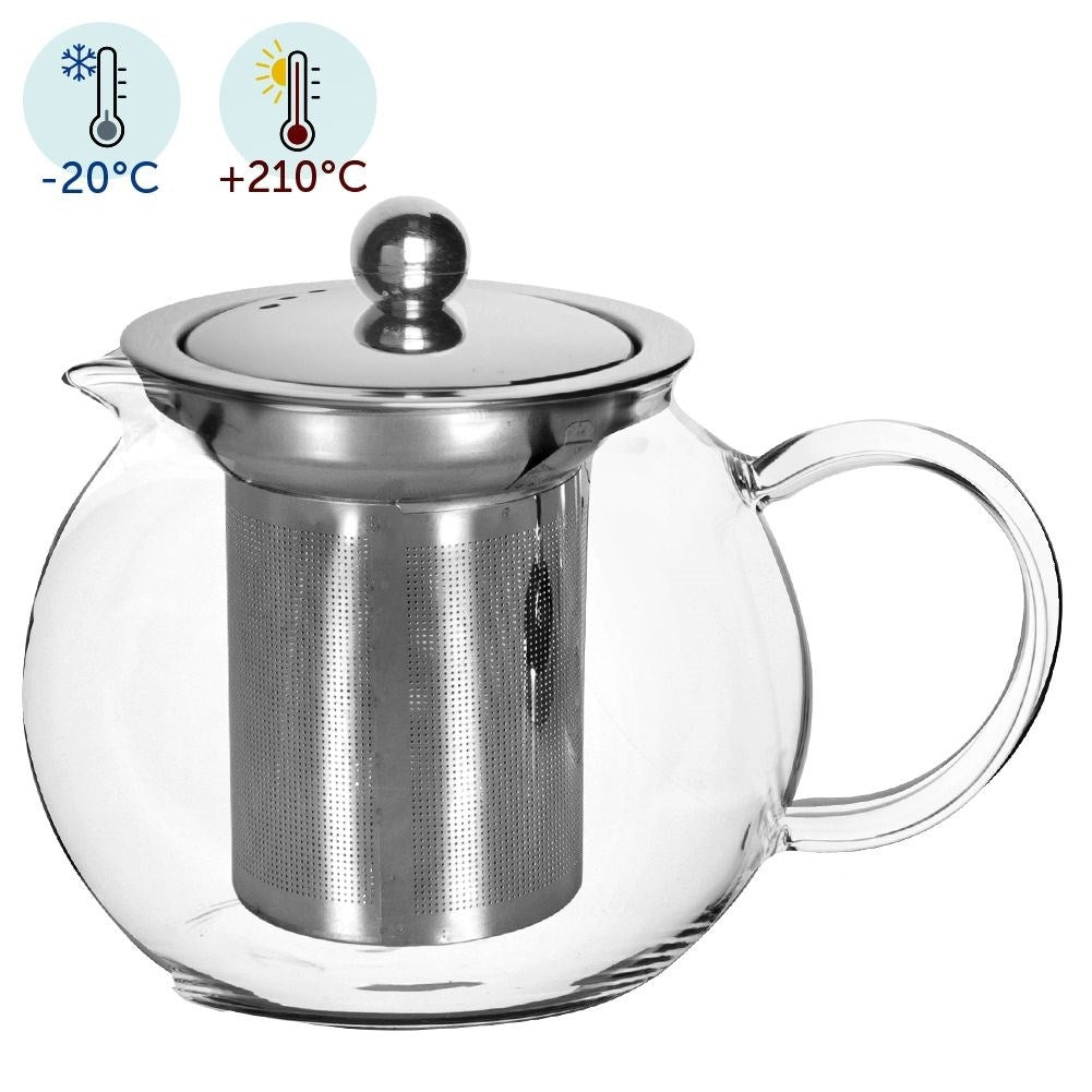 Teapot with Removable Strainer for All Stoves