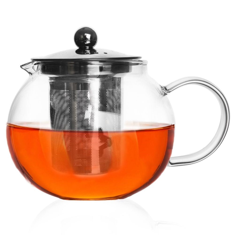 Teapot with Removable Strainer for All Stoves