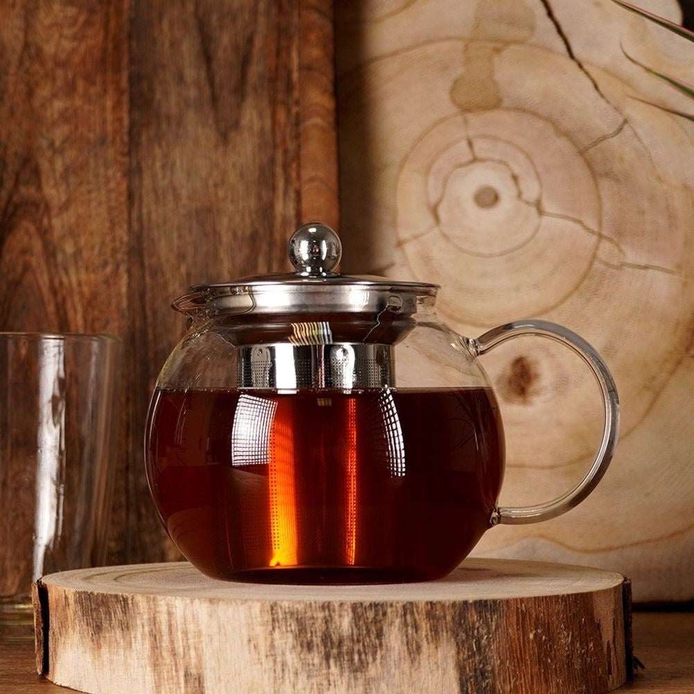 Teapot with Removable Strainer for All Stoves
