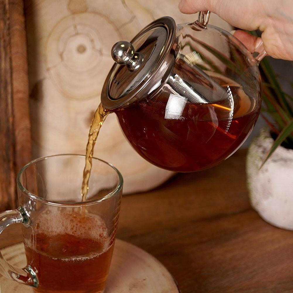 Teapot with Removable Strainer for All Stoves