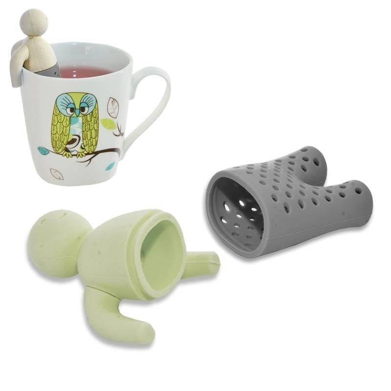 Tea strainer made of high-temperature resistant silicone with a unique design