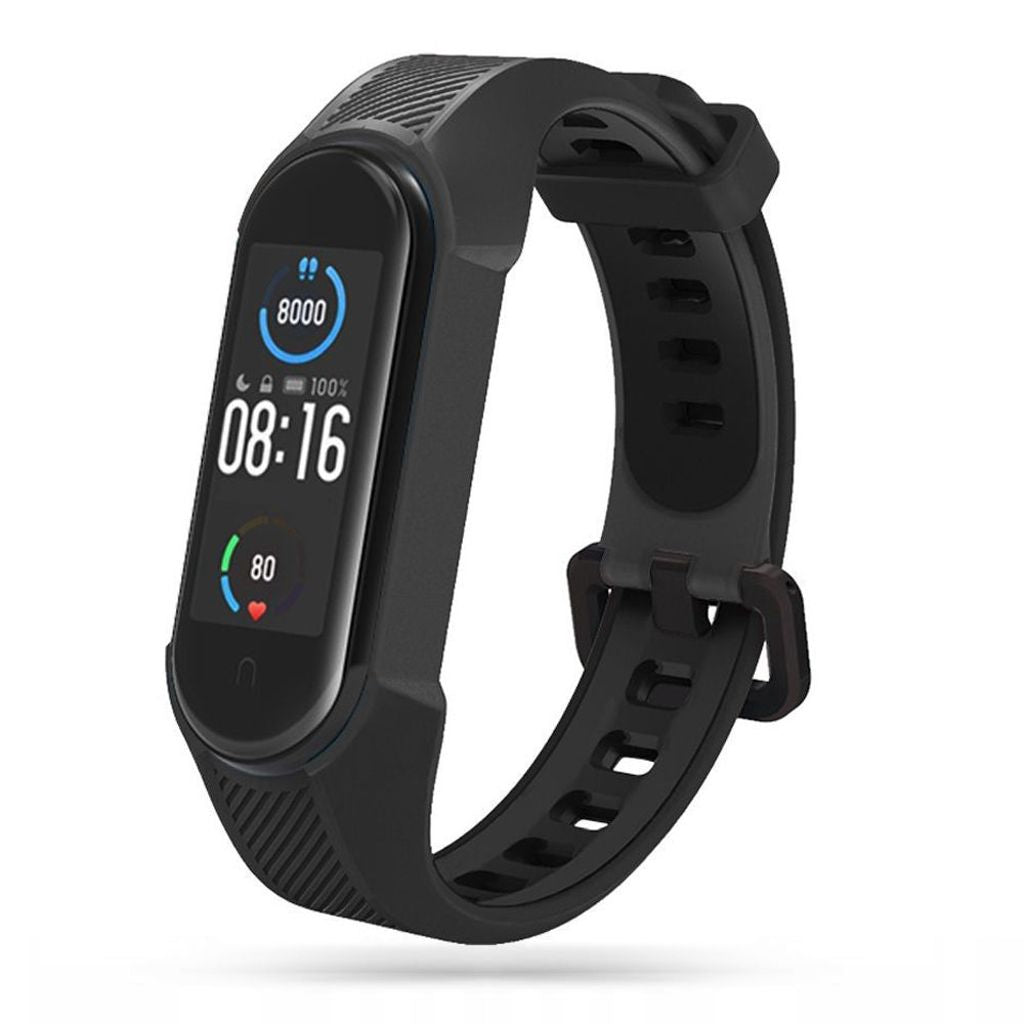 Tech-Protect Armor Klockarmband För Xiaomi Mi Smart Band 5/6/7/NFC - Svart