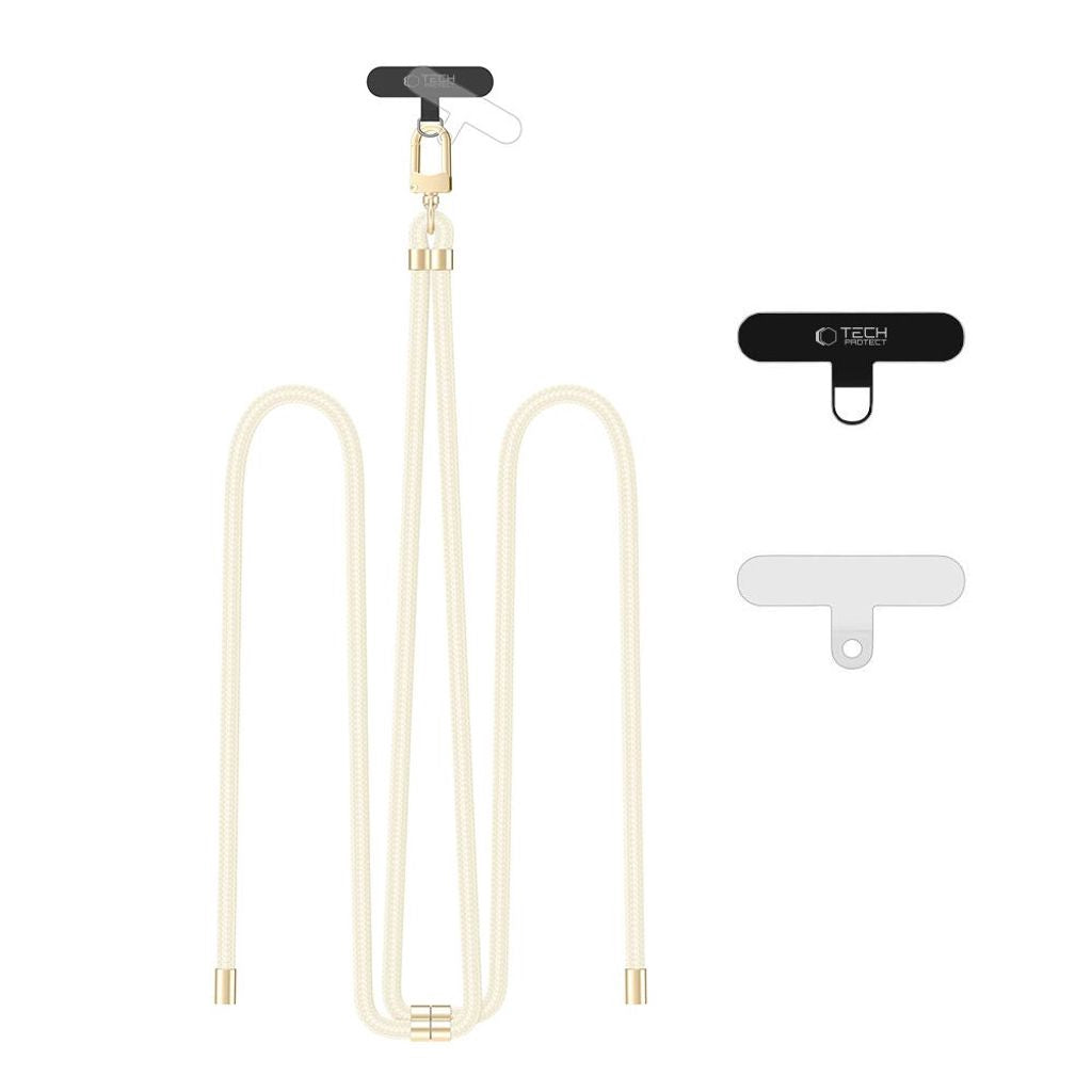 Tech-Protect C7S Justerbar Mobilrem – Beige/Guld