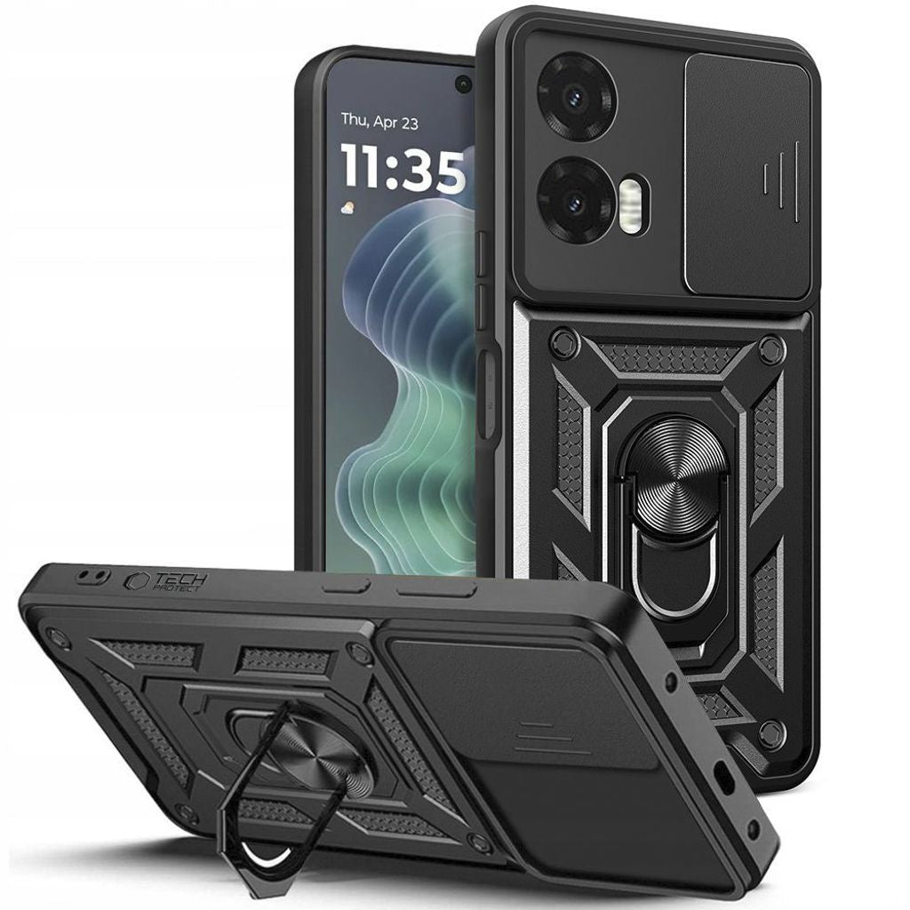 Tech-Protect Camshield Pro-skal till Motorola Moto G35 5G - Svart