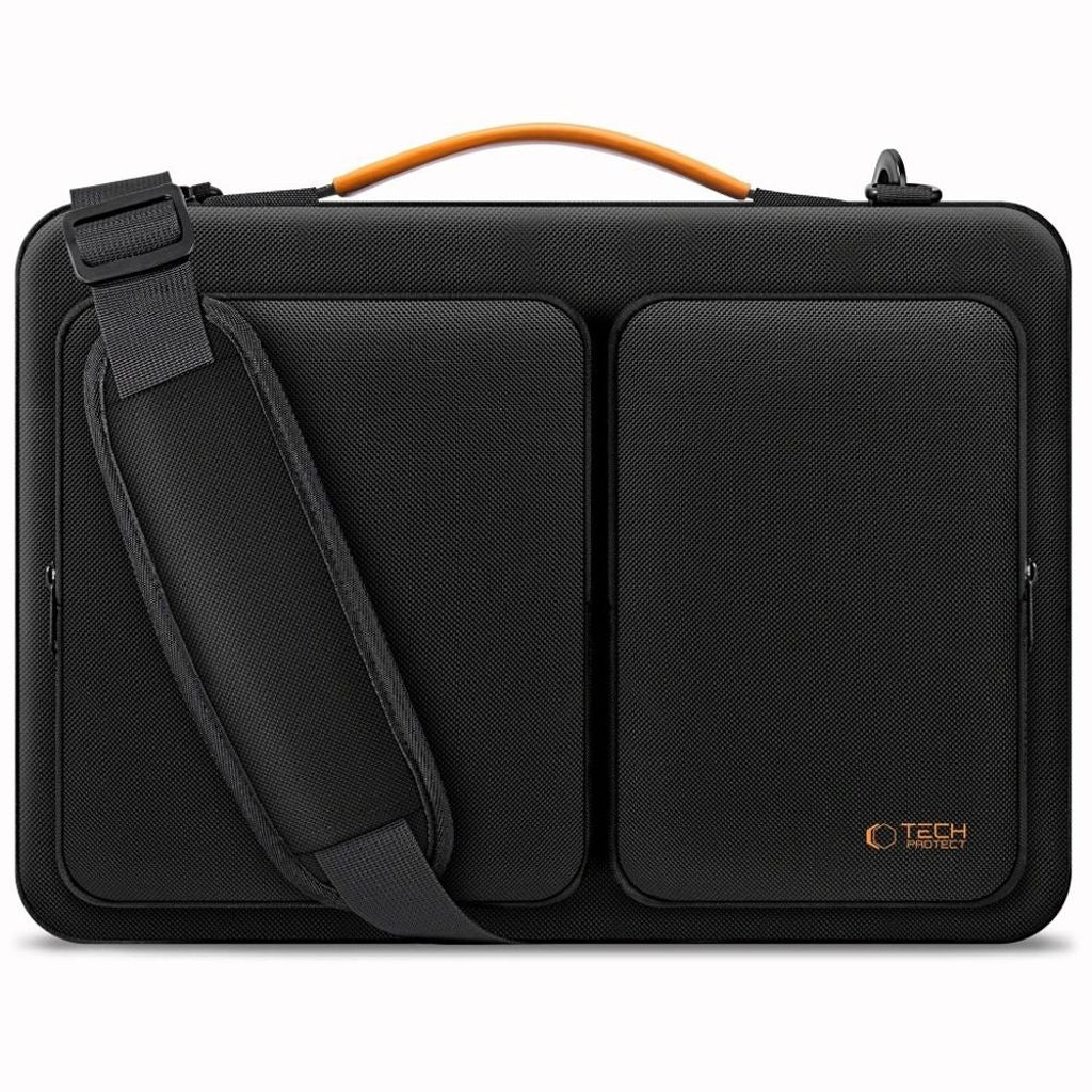 Tech-Protect Defender Laptopväska 13-14" – Svart / Orange