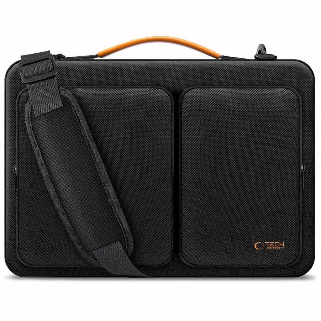 Tech-Protect Defender Laptopväska 15-16" – Svart/Orange