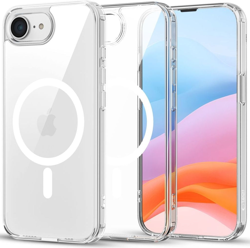 Tech-Protect Flexair Hybrid Magsafe-skal för iPhone 16E - Transparent