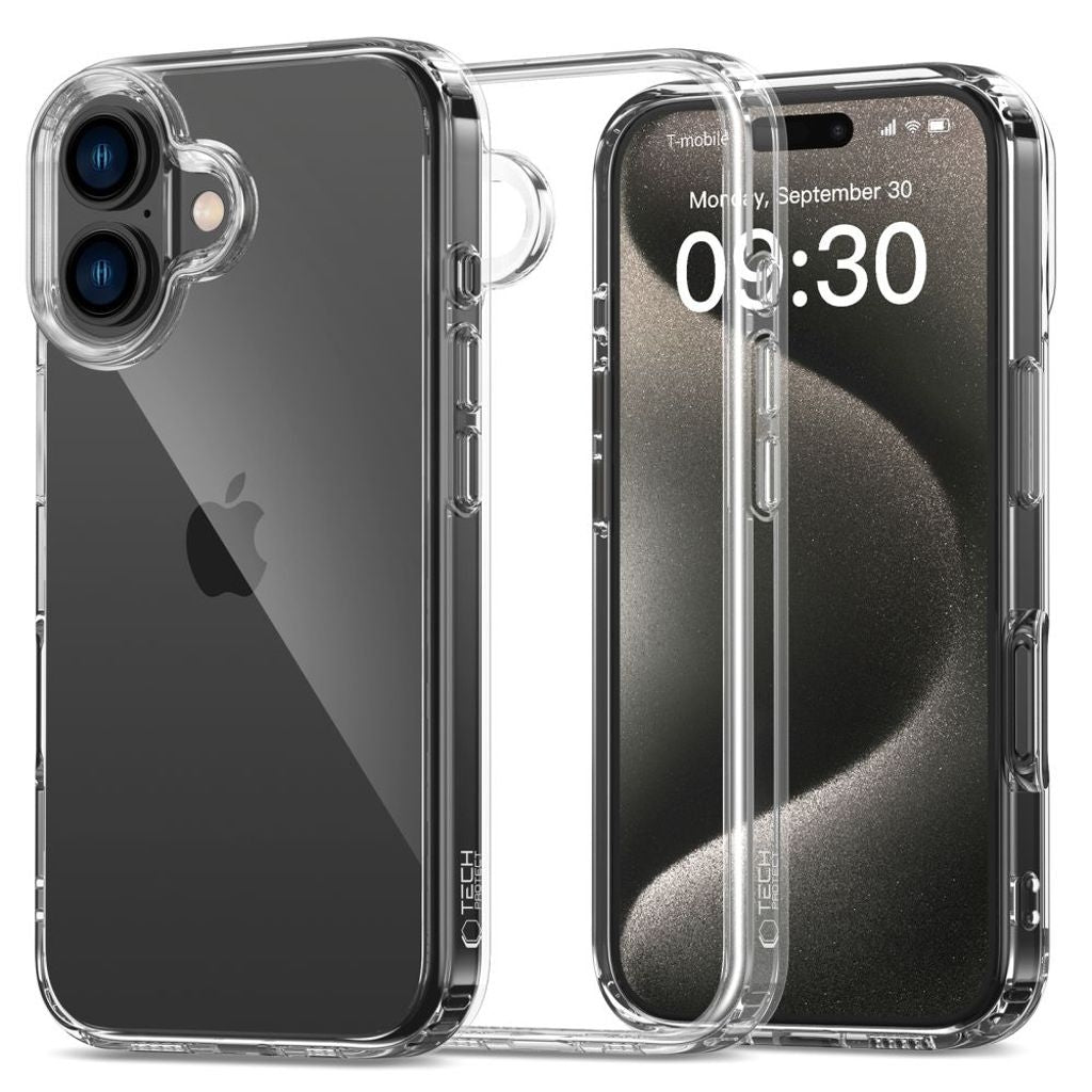 Tech-Protect Flexair Hybridskal För iPhone 16 - Genomskinlig