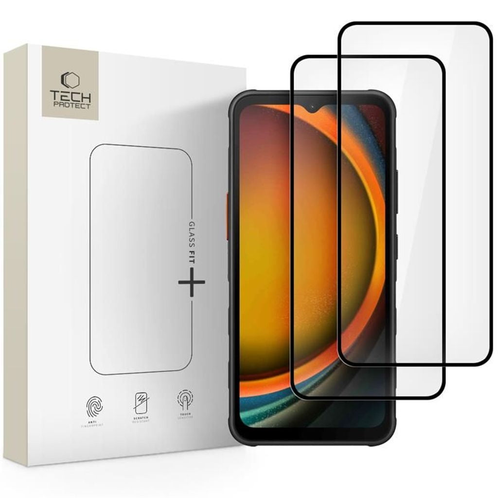 Tech-Protect Glass Fit+ 2-pack skärmskydd för Samsung Galaxy Xcover 7/7 Pro