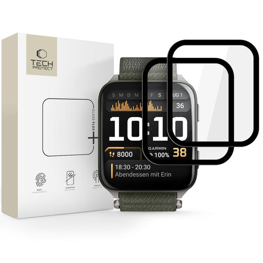 Tech-Protect Glass Flex+ Skärmskydd för Garmin Venu X1, 2-pack