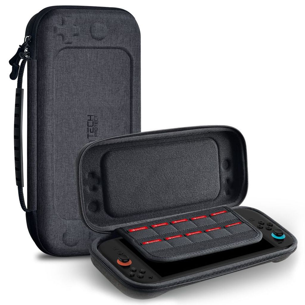Tech-Protect Hardpouch-fodral för Nintendo Switch 2 - Grå