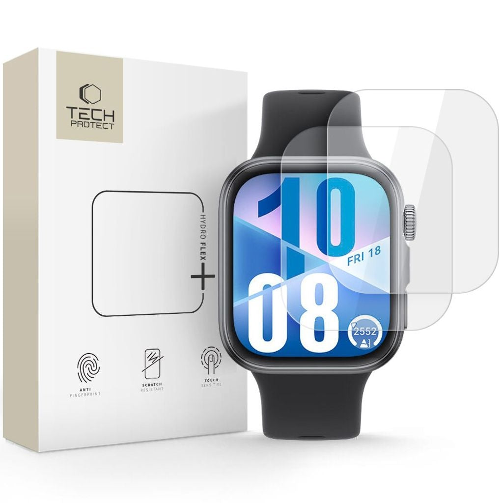 Tech-Protect Hofi Hydro Flex+ Skärmskydd för Huawei Watch Fit 3/4, 2-pack