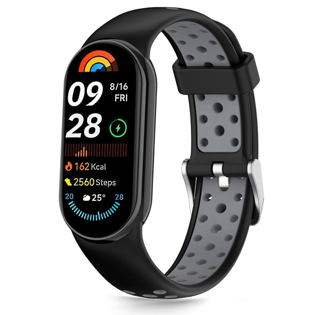 Tech-Protect Iconband Air Klockarmband Xiaomi Smartband 8/9/10/NFC - Svart/Grå