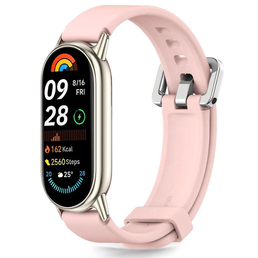 Tech-Protect Iconband Klassisk Klockrem Xiaomi Smartband 8/9/10/NFC - Rosa