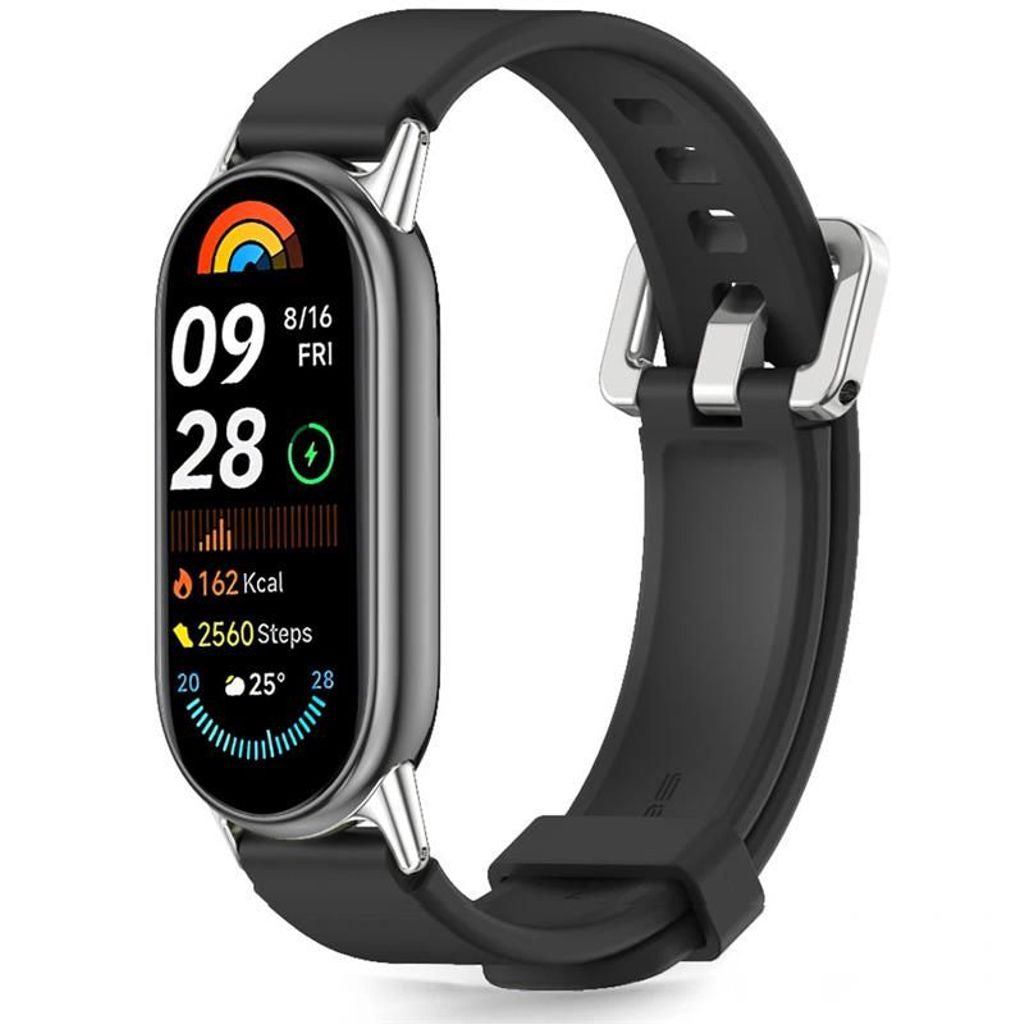 Tech-Protect Iconband Klassisk Klockrem Xiaomi Smartband 8/9/10/NFC - Svart