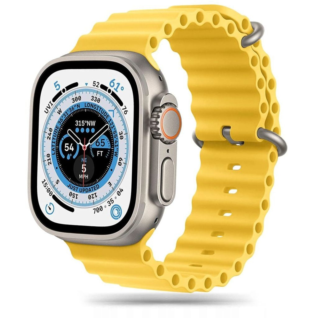 Tech-Protect Iconband Pro Klockarmband För Apple Watch 42/44/45/49 Mm - Gul