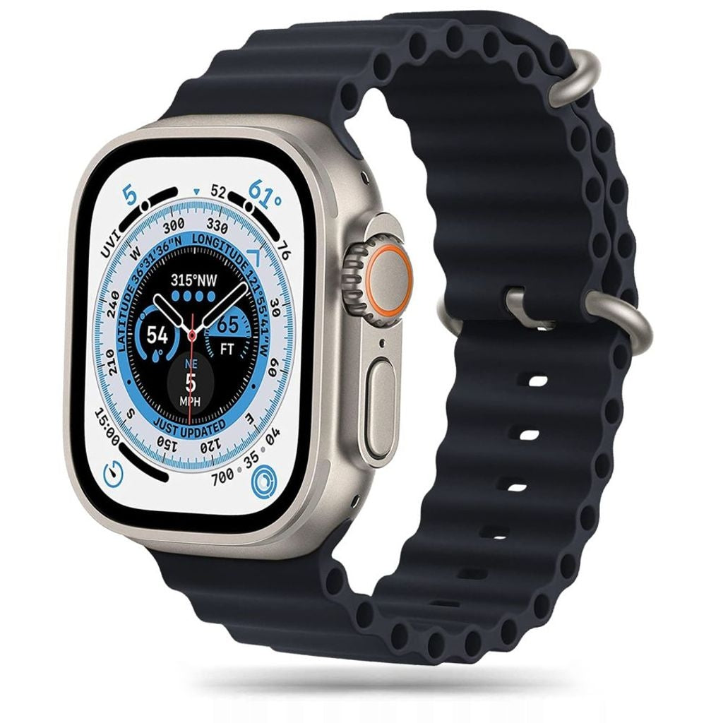 Tech-Protect Iconband Pro Klockarmband För Apple Watch 42/44/45/49 Mm - Svart