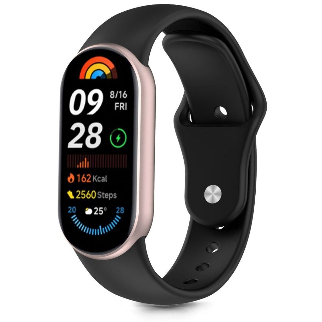 Tech-Protect Iconband Pure Klockarmband För Xiaomi Smartband 8/9/10/NFC - Svart