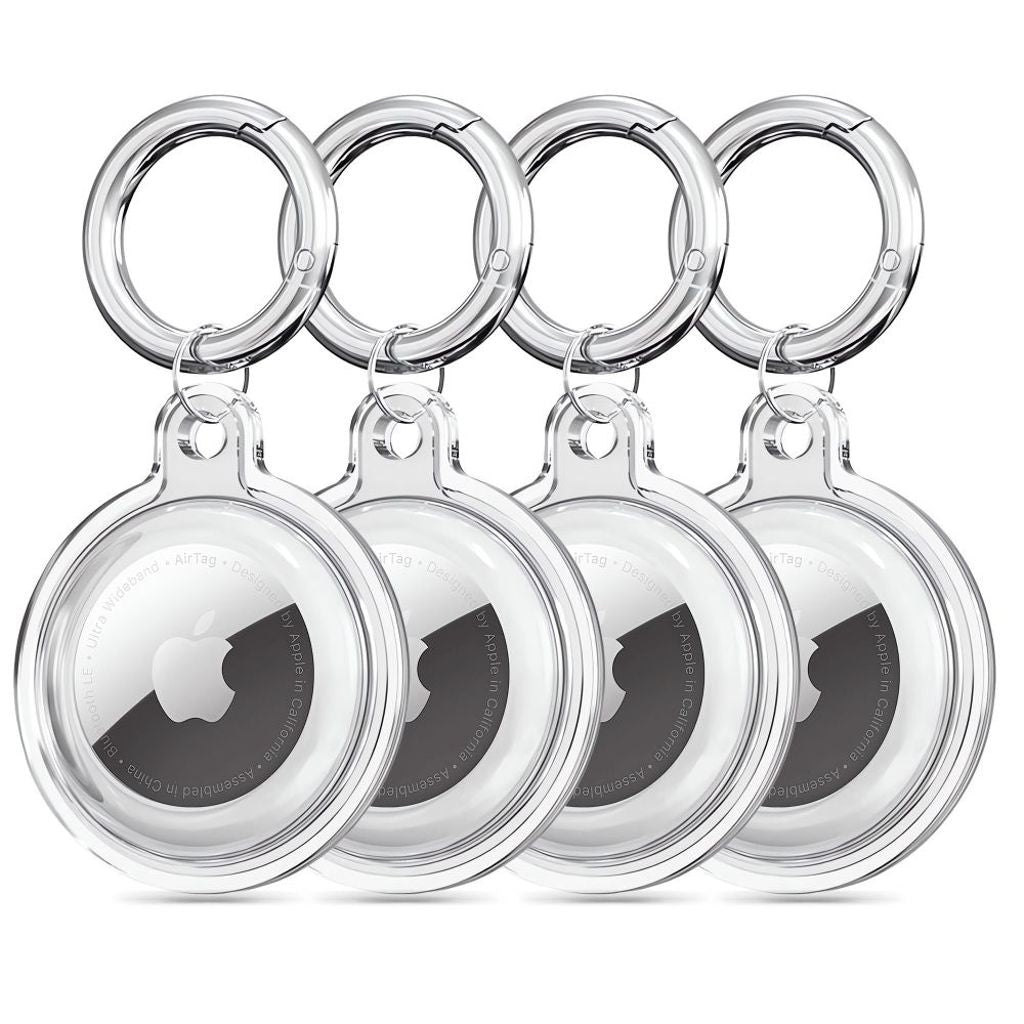 Tech-Protect Icon-skal 4-pack för Apple Airtag – Transparent