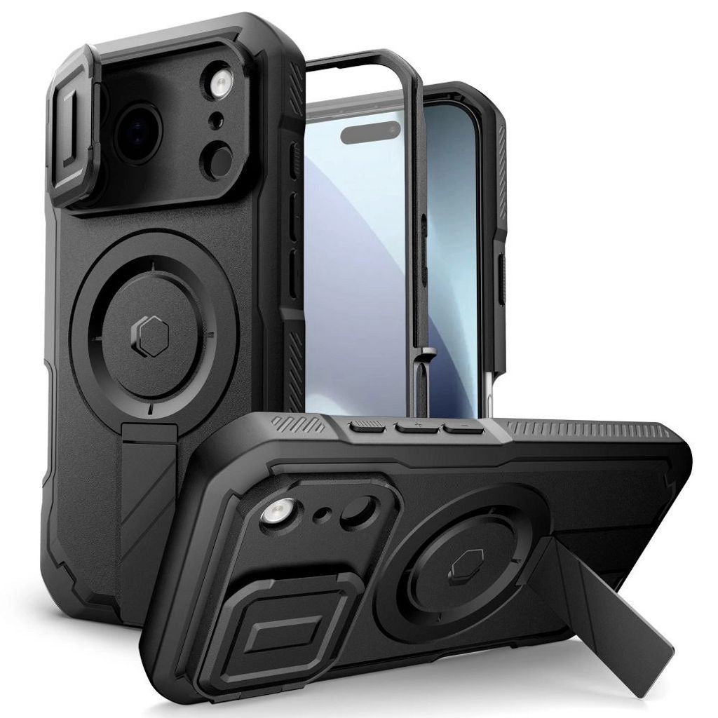 Tech-Protect Kevlar MagSafe Case for iPhone 17 Pro - Black