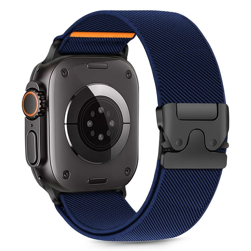 Tech-Protect Klockarmband med Nylonspänne för Apple Watch 44/45/46/49 mm - Marinblå