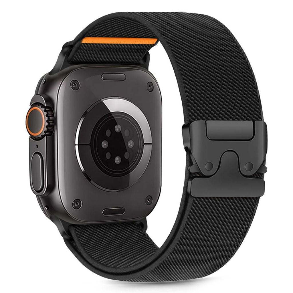 Tech-Protect Klockarmband med Nylonspänne för Apple Watch 44/45/46/49 mm - Svart