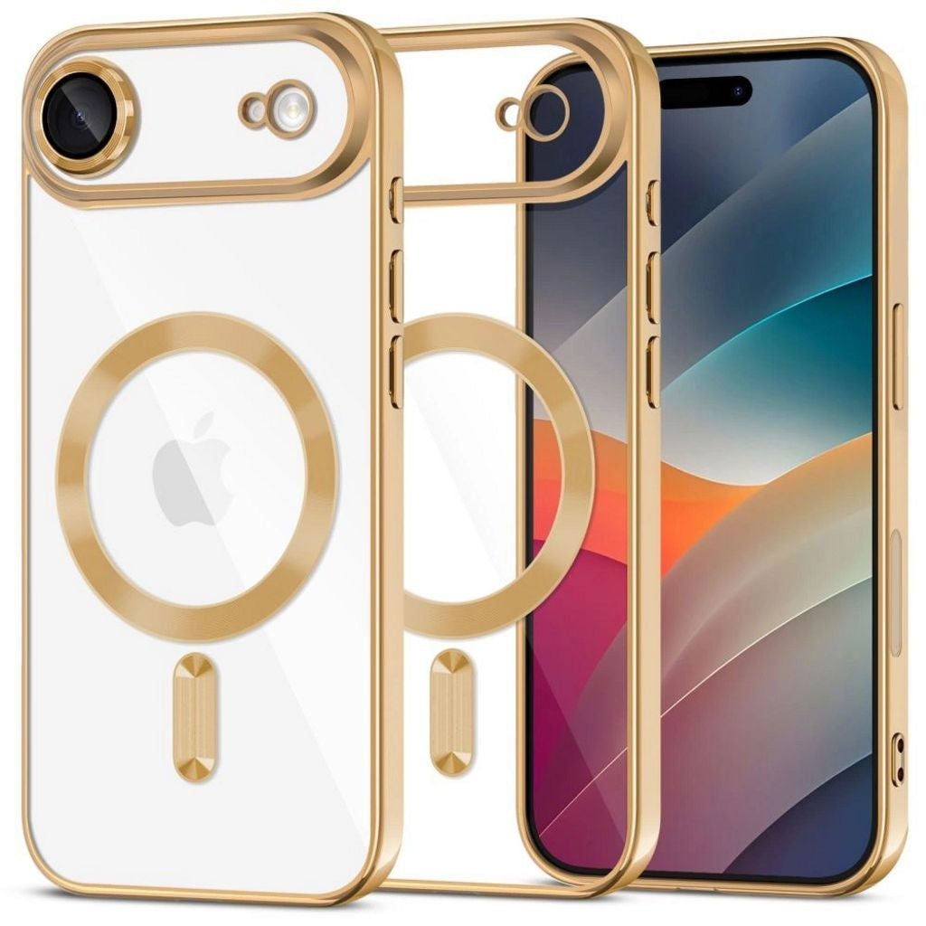 Tech-Protect MagFlex MagSafe Case for iPhone Air - Transparent Gold