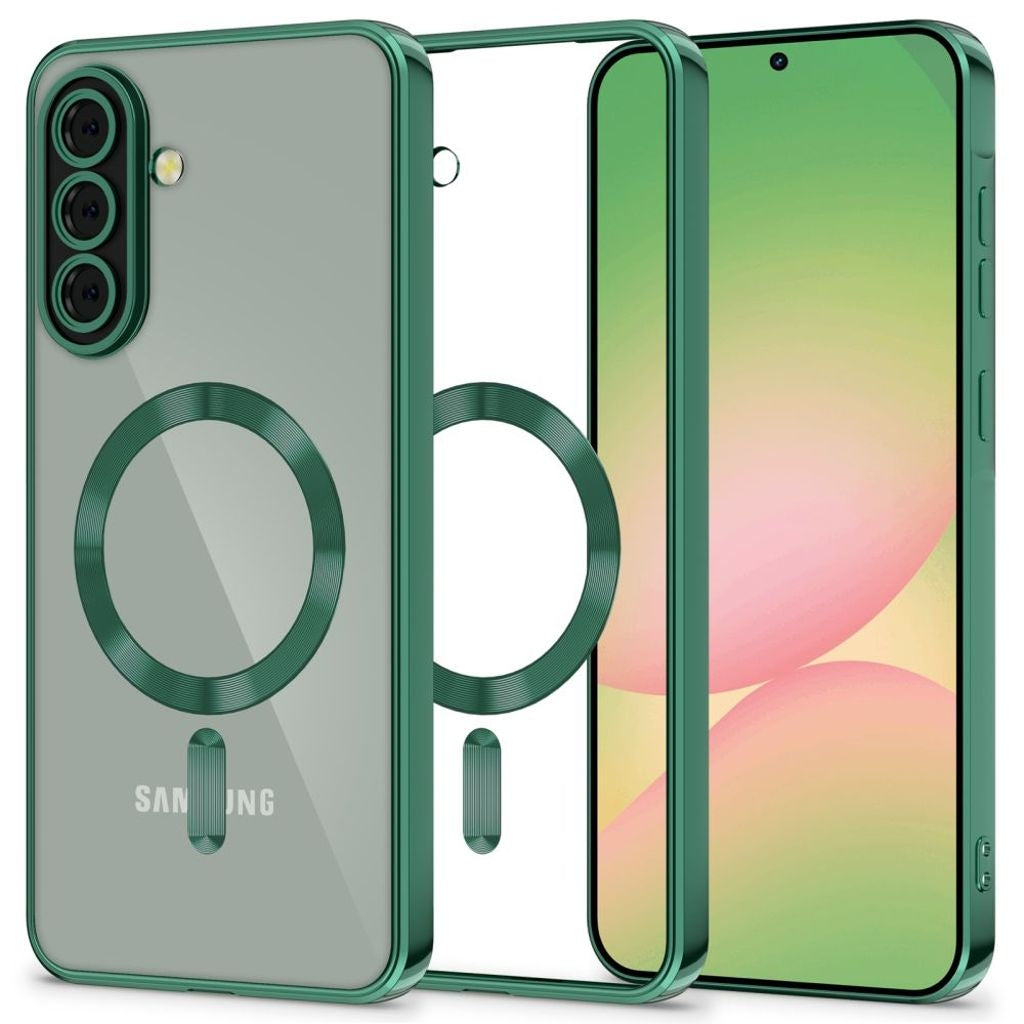 Tech-Protect Magflex Magsafe-skal till Samsung Galaxy A56 5G - Transparent grönt