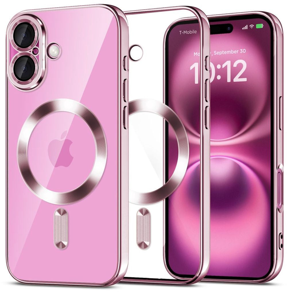 Tech-Protect Magflex Magsafe-skal till iPhone 16 - Transparent/Rosa