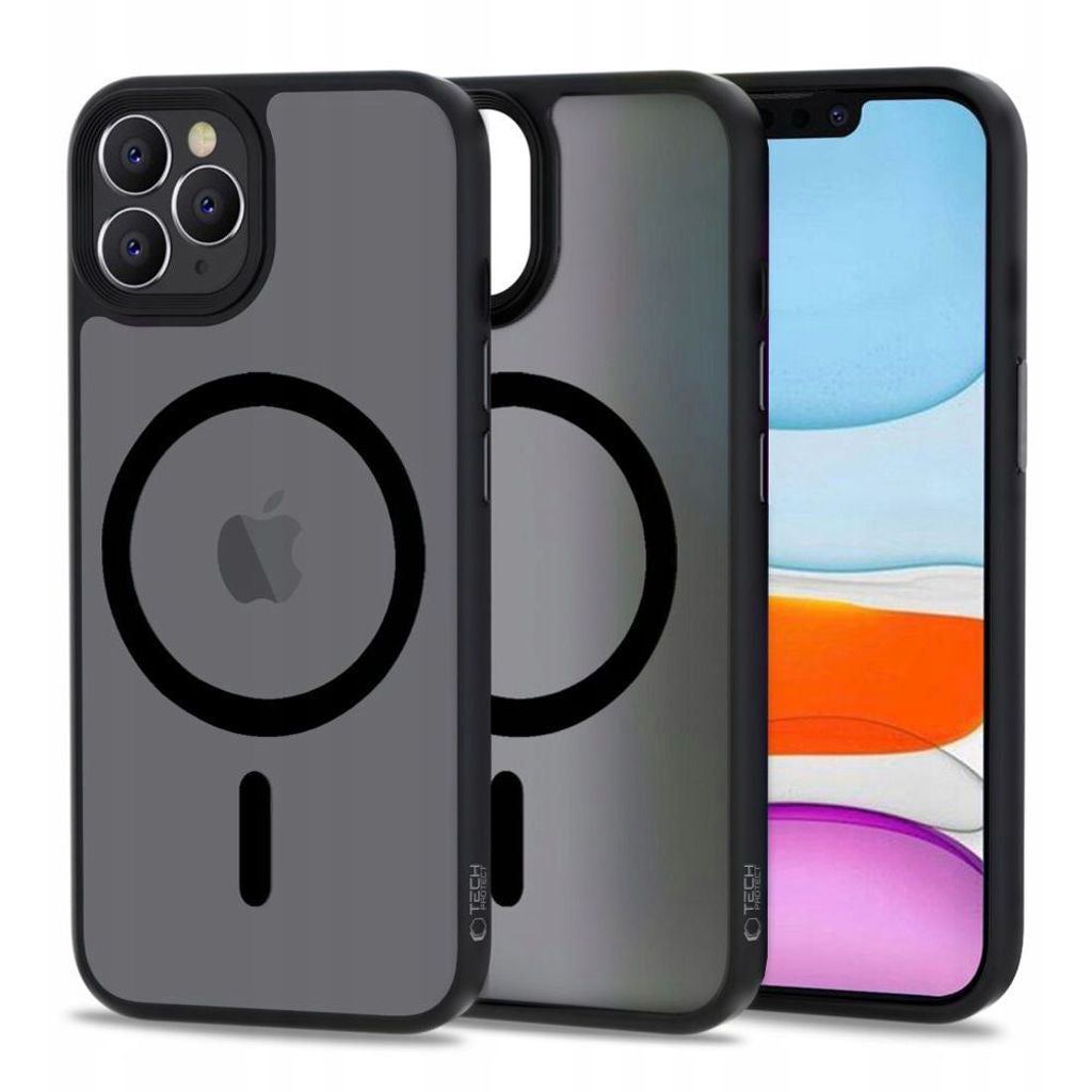 Tech-Protect Magmat Magsafe-skal till iPhone 11 Pro - mattsvart