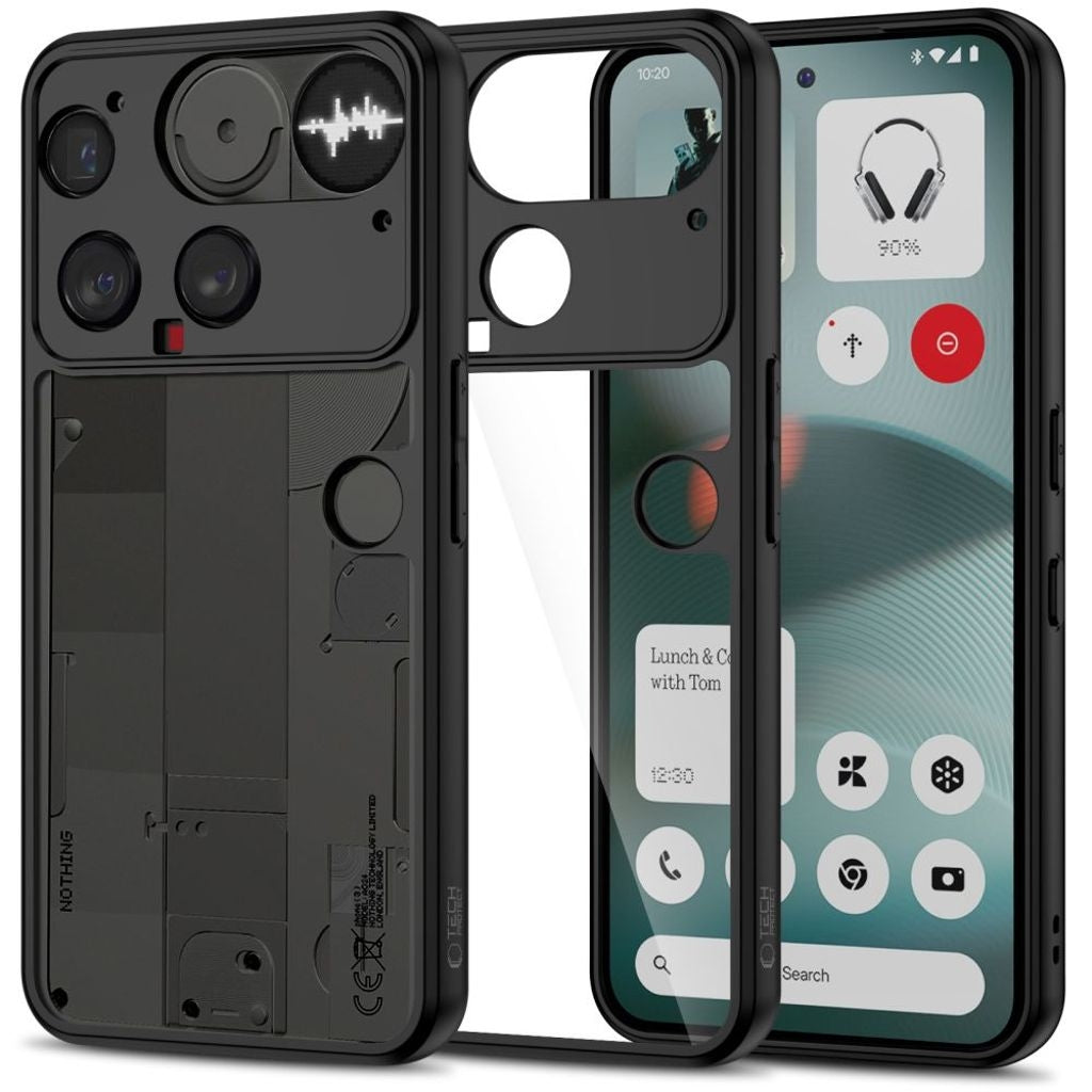 Tech-Protect Magmat-skal för Nothing Phone 3 - Transparent/Svart