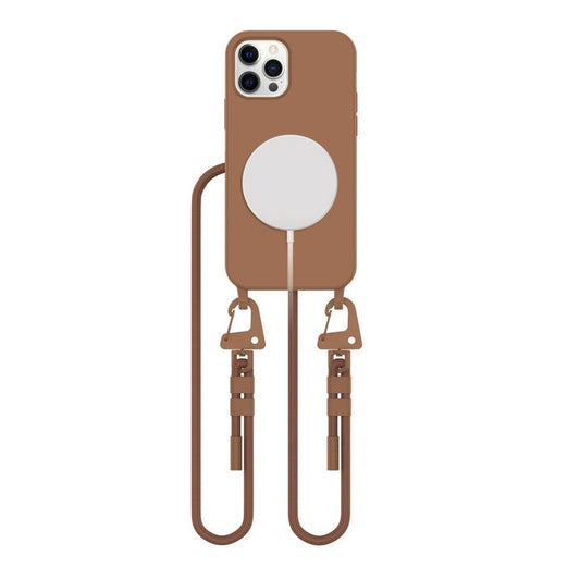 Tech-Protect Magnecklace Magsafe-skal för iPhone 12/12 Pro - Brun