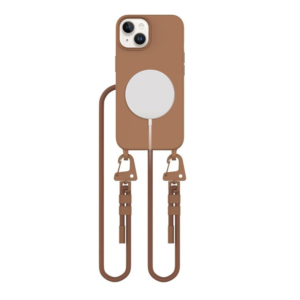 Tech-Protect Magnecklace Magsafe-skal till iPhone 15 - Brun