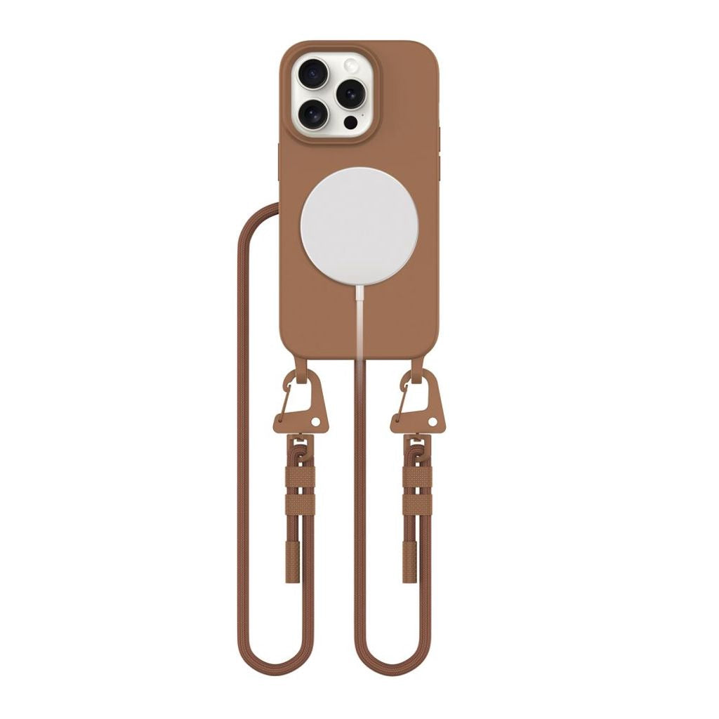 Tech-Protect Magnecklace Magsafe-skal till iPhone 15 Pro - Brun