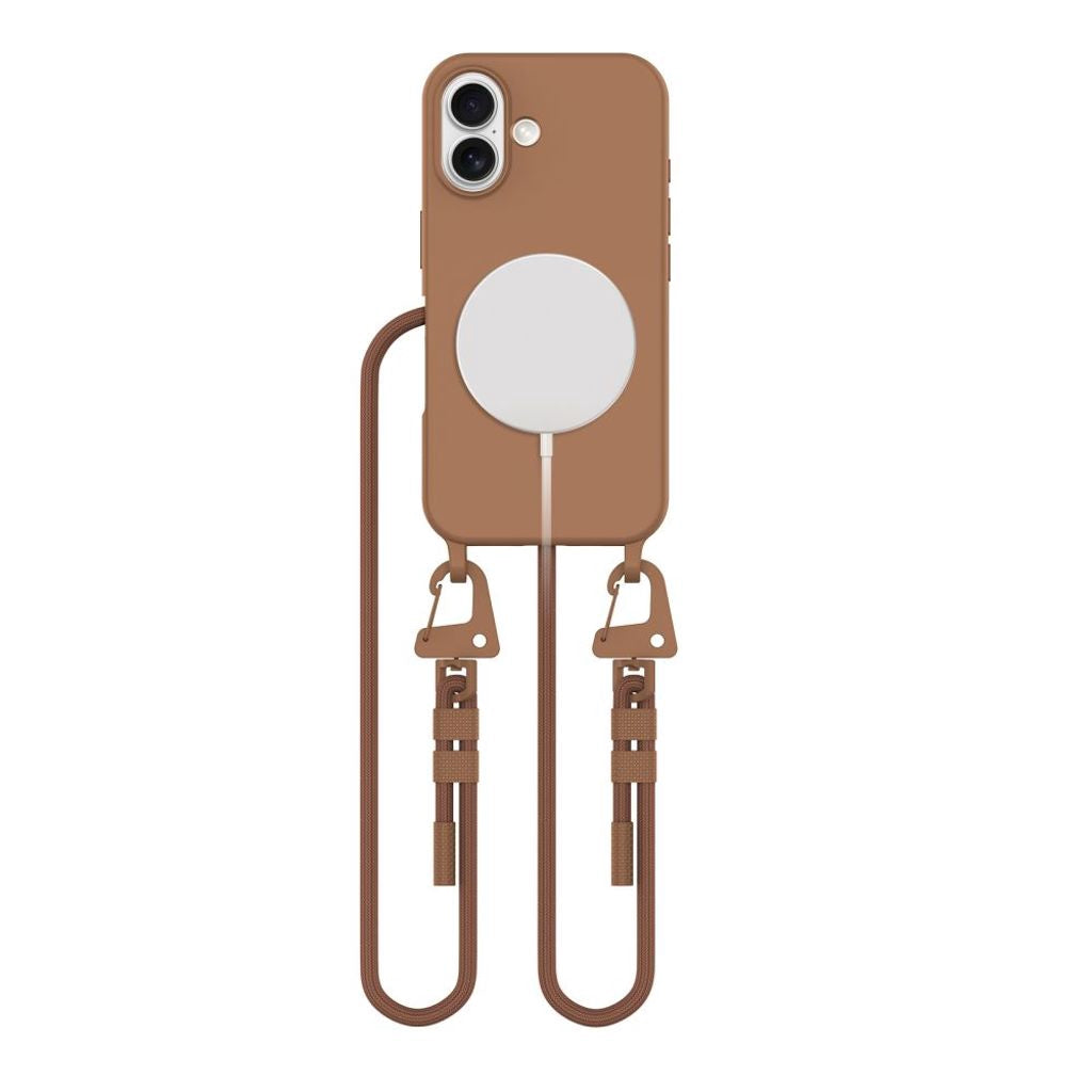 Tech-Protect Magnecklace Magsafe-skal till iPhone 16 - Brun