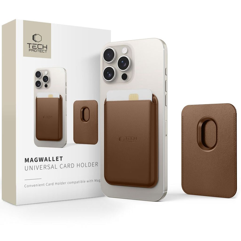 Tech-Protect Magwallet Magsafe Fodral – Brun