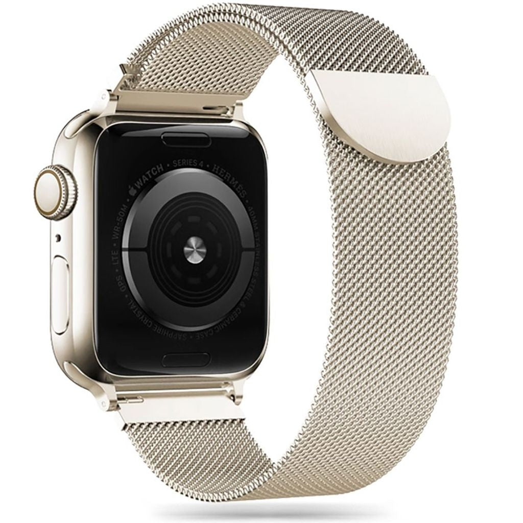 Tech-Protect Milaneseband Klockarmband För Apple Watch 38/40/41 Mm - Beige