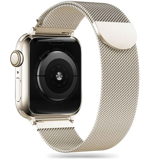 Tech-Protect Milaneseband Klockarmband För Apple Watch 38/40/41 Mm - Beige