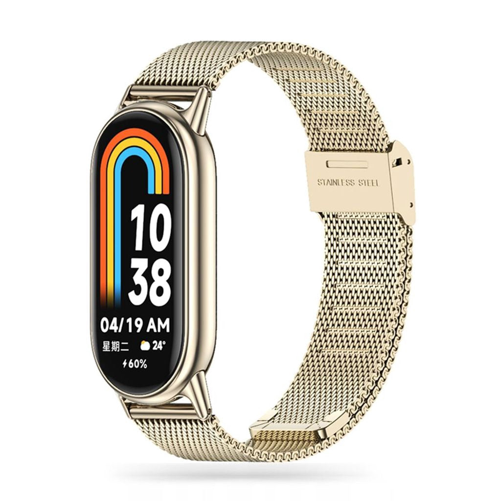 Tech-Protect Milaneseband Klockarmband För Xiaomi Smart Band 8/8 NFC - Beige