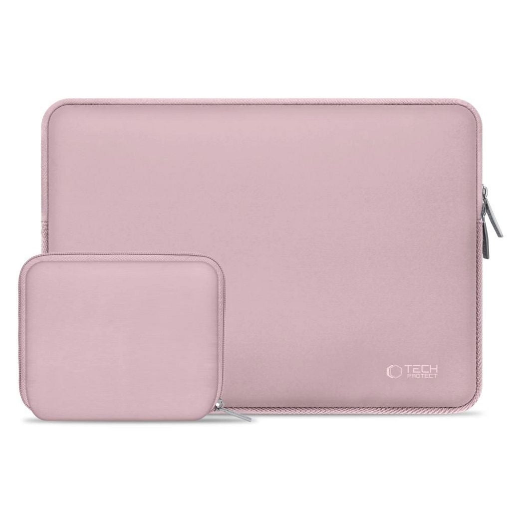 Tech-Protect Neoslim Laptop Sleeve 15-16" with accessory pouch - Pink
